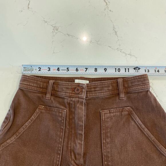 Aritzia Wilfred Free Modern Utility Pant Brown size 4 - Picture 7 of 11